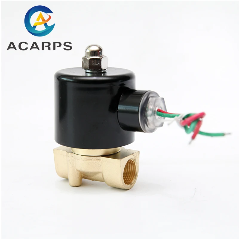 Normally Closed Brass Electric 12v Solenoid Water Valve 1/8