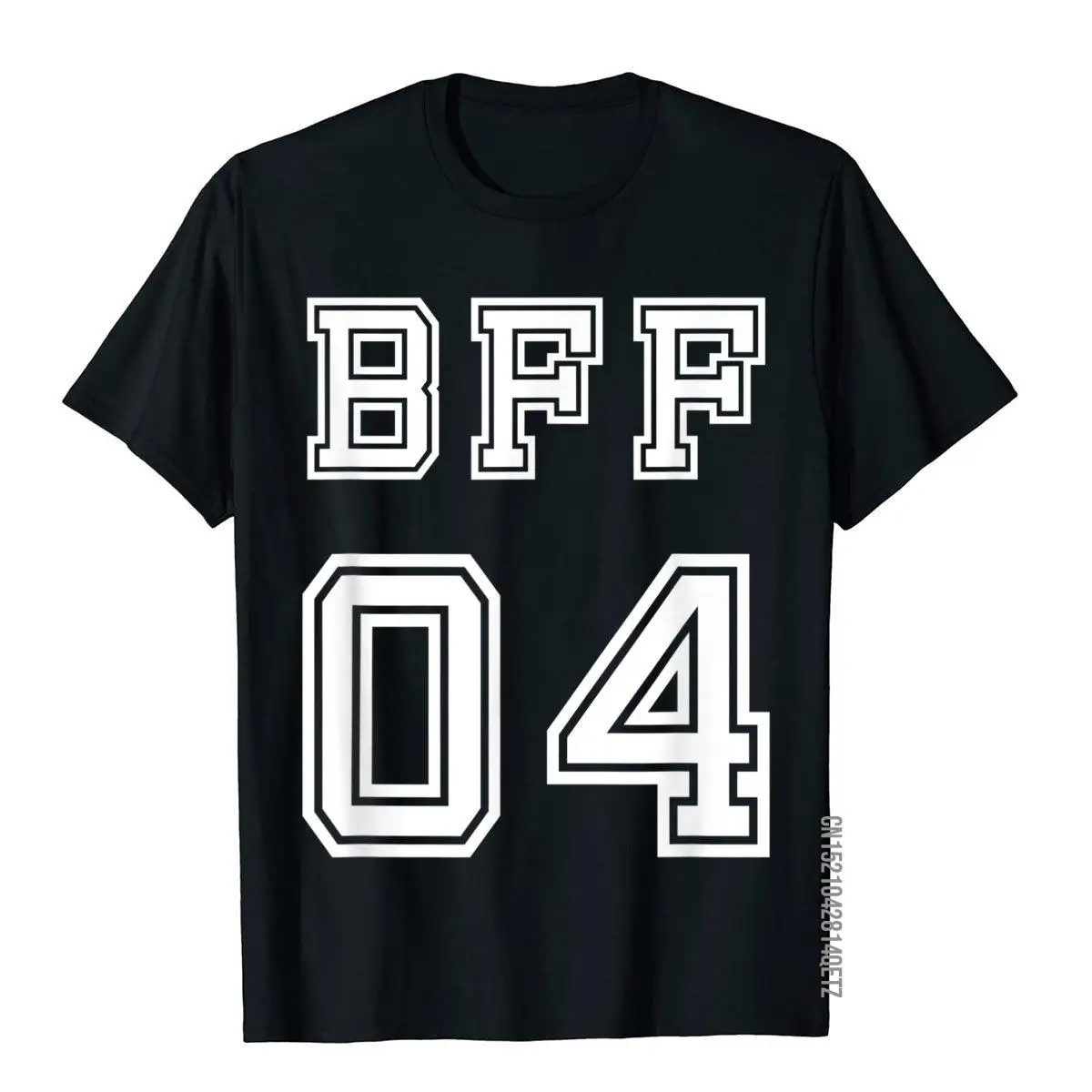 BFF 04 T-Shirt For Bestie Sisters Shirt Girls Friendship Tee HolidayPrinted Tops Shirts Cheap Cotton Mens Top T-Shirts