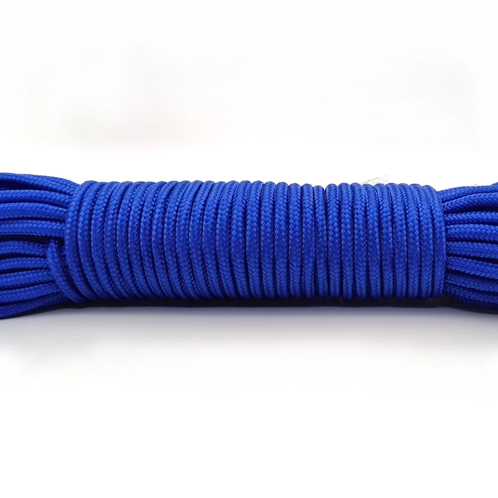 Cabo Parachute Monocromático, Corda Lanyard, Tipo Mil Spec, Uma Strand, Escalada, Camping, Equipamento de Sobrevivência, 100 pés, 3mm