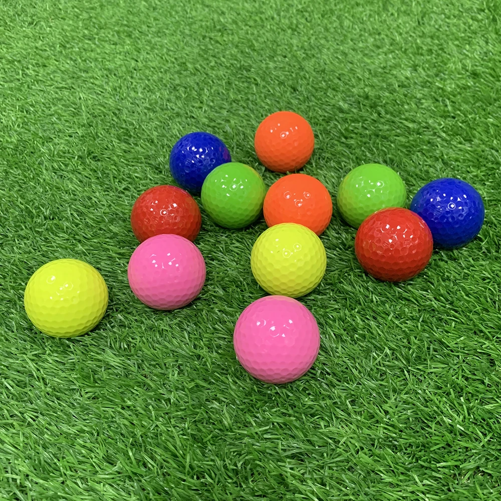 6 pçs mini colorido Driving Range prática bolas de golfe em massa ao ar livre