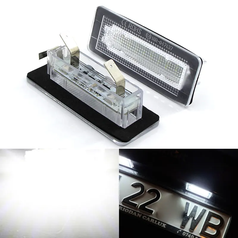 2 pz CANbus 18 SMD LED targa numero luce lampada senza errori per Benz Smart Fortwo Coupe