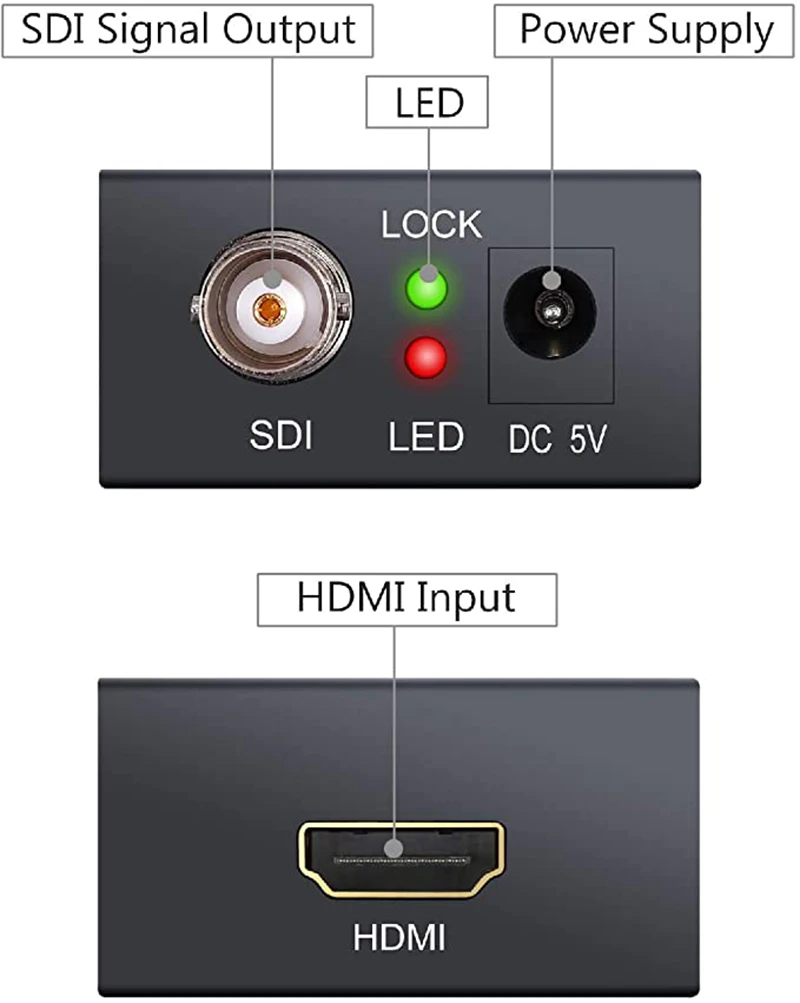 HDMI to SDI Converter HD Video 1080P HDMI to BNC SDI/HD-SDI/3G-SDI  for Monitor HDTV