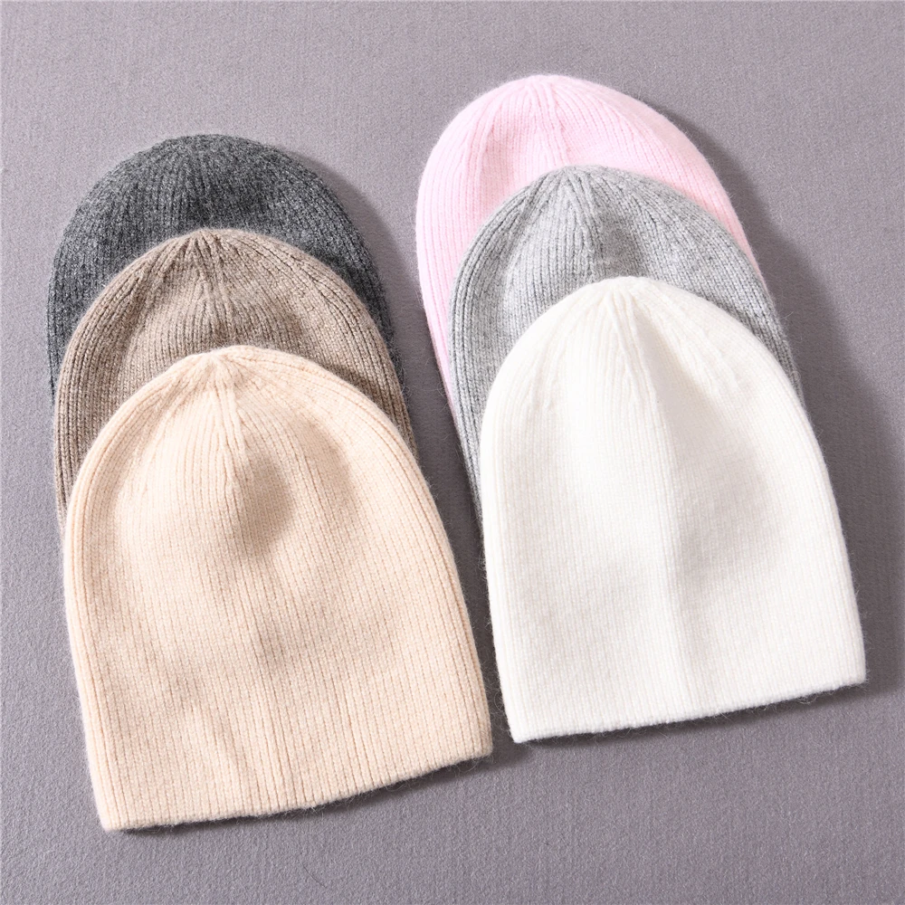 Jxwatcher Casual Beanie Hat Kids Baby Children Warm Cashmere Knitted Winter Hat Fashion Solid Color Striped Beanies Hat Unisex