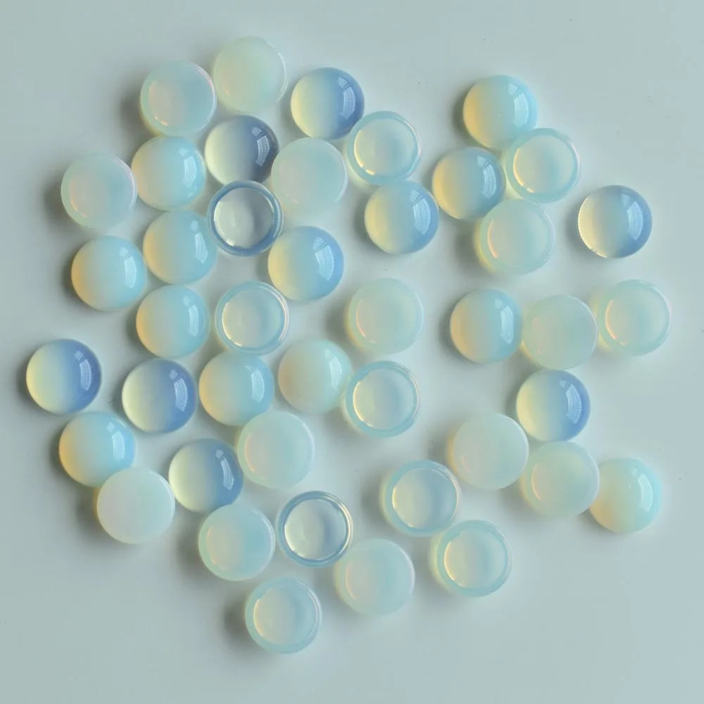 Modische, hochwertige gemischte runde CAB-CABOCHON Natursteinperlen für Schmuckzubehör, 12mm, Großhandel, 50 Stück/Lot, kostenloser Versand. – Detail 25
