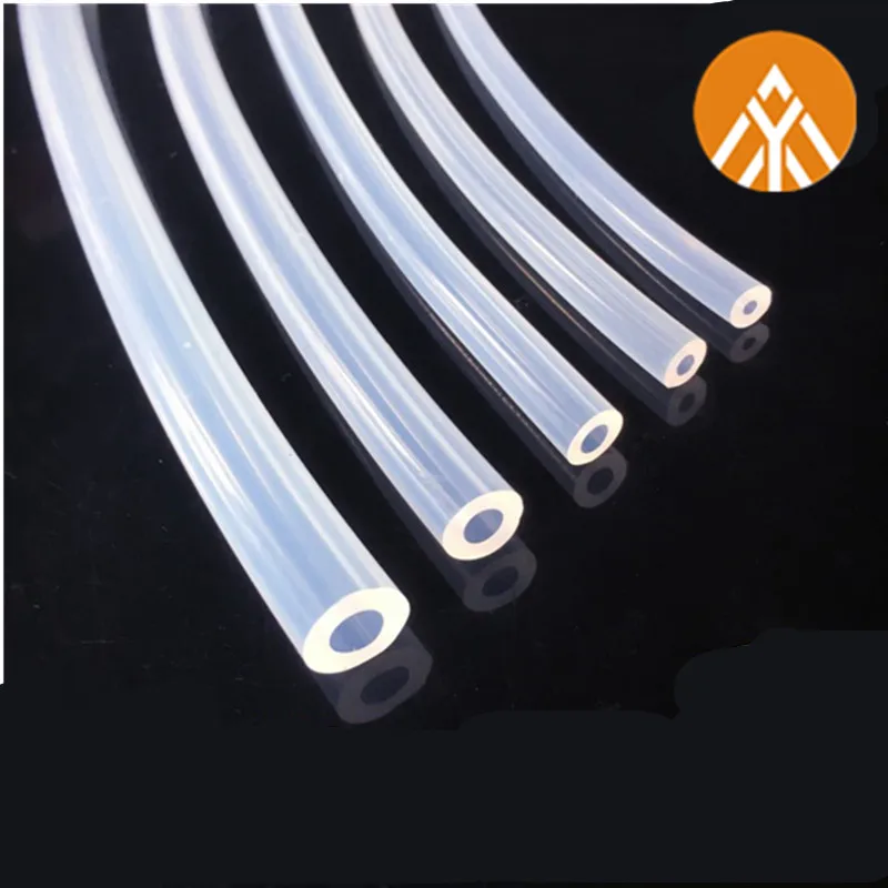 10M Food Grade Clear Translucent Silicone Tube For Agricalture Use Soft Safe Rubber Flexible Tube 3*4/4*5/5*6mm