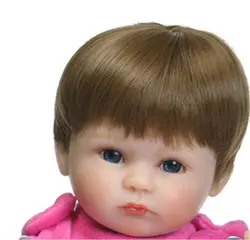 NPK 45cm Reborn Baby Doll Hair Wig Hot Sell DIY Doll Accessories Hair Wig For 18'' BJD /SD Doll Bonecas Bebe Reborn Doll Hair