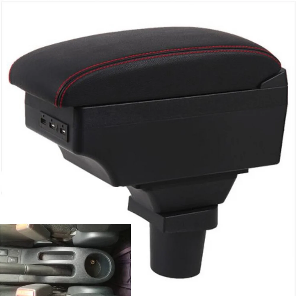 For Toyota Yaris Urban Cruiser Armrest Box Central Store Content Car-styling Decoration Accessory with Cup Holder USB