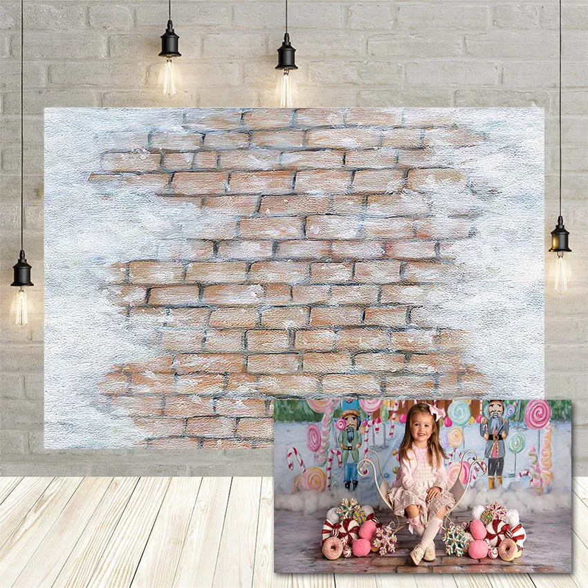 Avezano Winter Stone Floor Photography Background Christmas Snow Rock Texture Floor Baby Backdrop for Photo Studio Photobooth