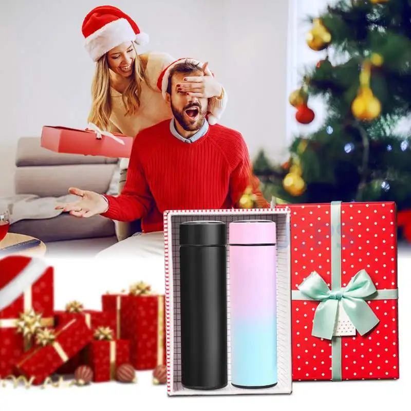 Intelligent Stainless Steel Thermos Temperature Display Smart Water Bottle Vacuum Flasks Thermoses Coffee Cup Christmas Gifts