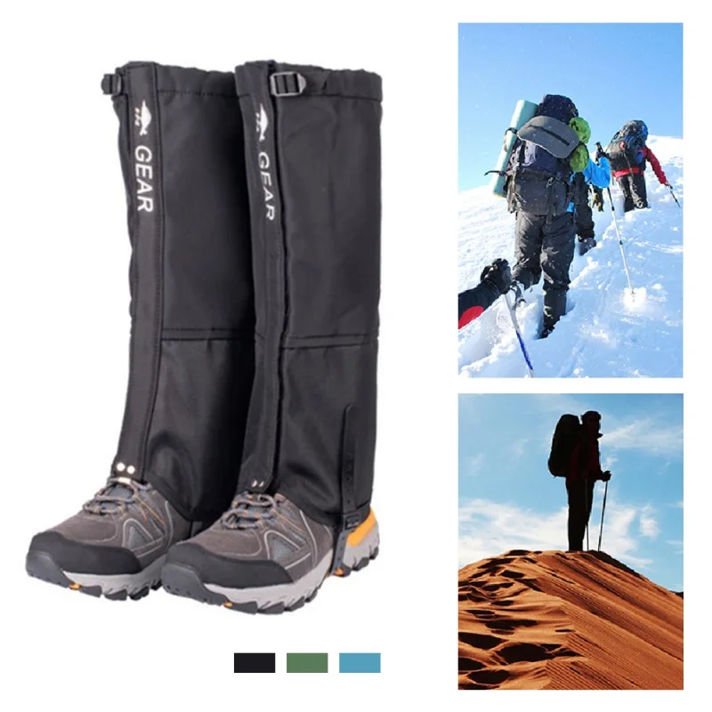 Outdoor Hiking Climbing Skiing Shoes Waterproof Cycling Legging  Gaiters Trekking Desert Snow Boots Shoes Covers