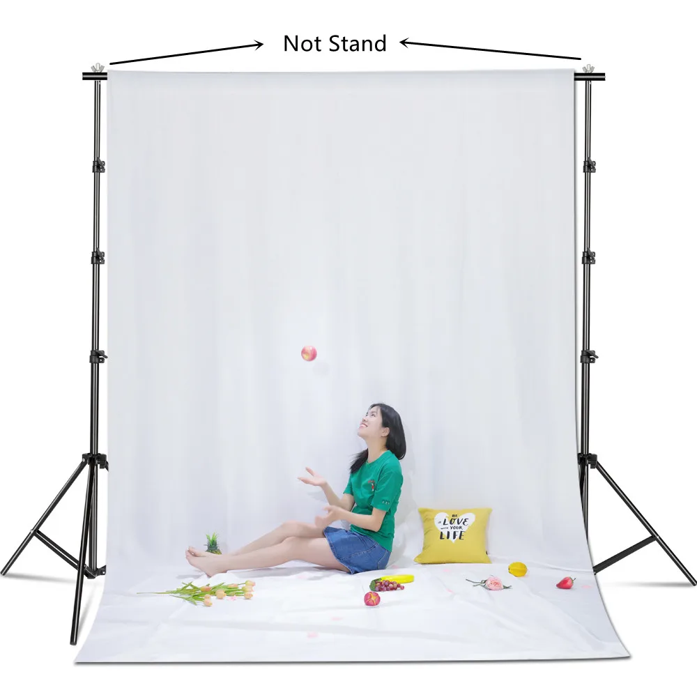 Photography Backdrops White Background Stand Cloth Green Screen Black Grey Color Muslin Cotton Chromakey Cromakey Photo Studio