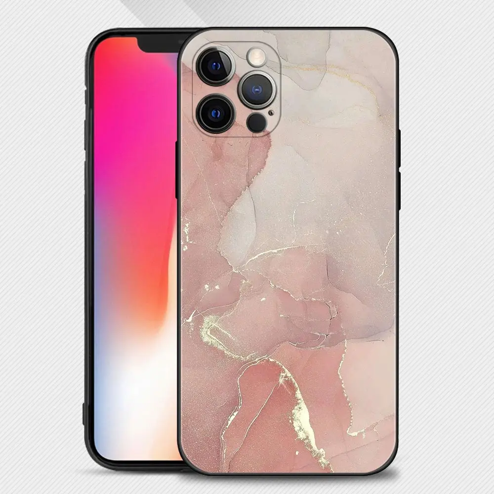 Marble Art Fashion Pattern Phone Case For Apple iPhone 15 14 11 13 12 Pro Max 13 12 Mini X XR XS 7 8 Plus Funda Silicone Cover