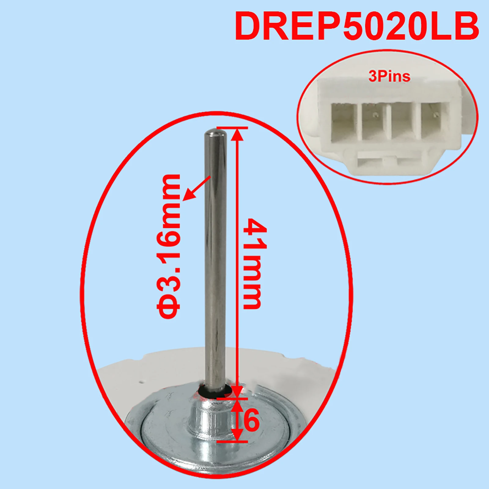 DC12V Fan Motor DREP5020LB / Motor Cable Fridge Freezer Repair Accessories For Samsung Double Door Refrigerator