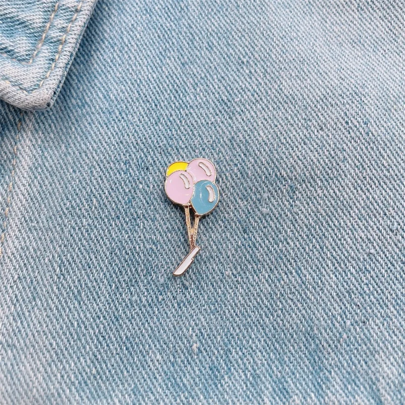 Cartoon Sweet Colorful Balloons Enamel Pins Dream Balloons Alloy Brooches Cute Badges Clothes Accessories Women Jewelry Gifts