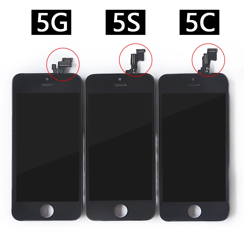 Super Tested  Display For iPhone 5 5S 5C 6 6S 7 8 LCD Screen Touch Screen Digitizer Assembly For iPhone 6 Plus 6S 7 8 Plus lcd