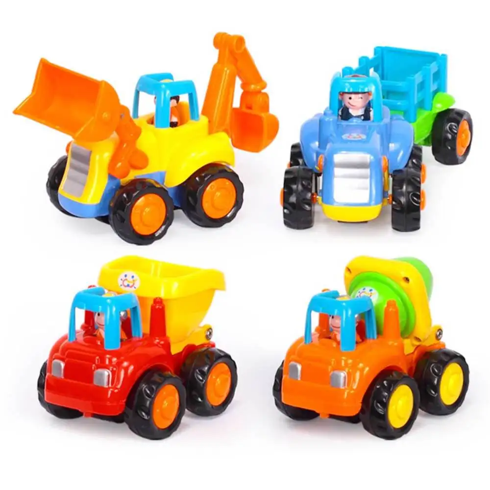 Toy Car Model Kids Trucks Vehicle Toys Truck Tractor Construction Cars Engineering Set Mini Educational Friction Powered Race