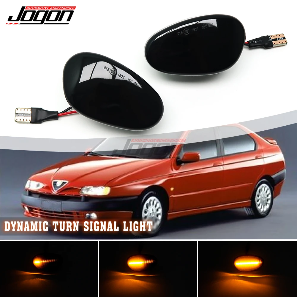 

LED Dynamic Turn Signal Lamp For Alfa Romeo GTV SPIDER Car Side Fender Marker Indicator Repeater Light Side Marker Lamp