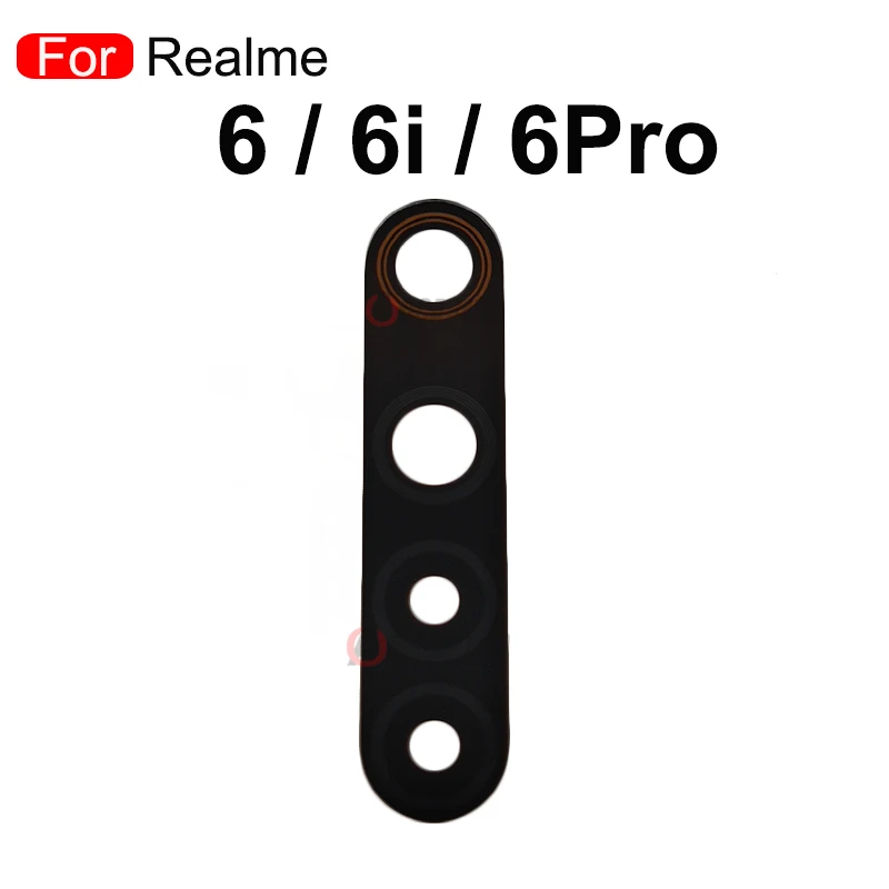 Rear Back Camera Lens With Sticker Adhesive For OPPO Realme 5 6 X2 Pro 5i 6i 5P X3 Superzoon XT Q C1 C2 C3 C11 Replacement Parts