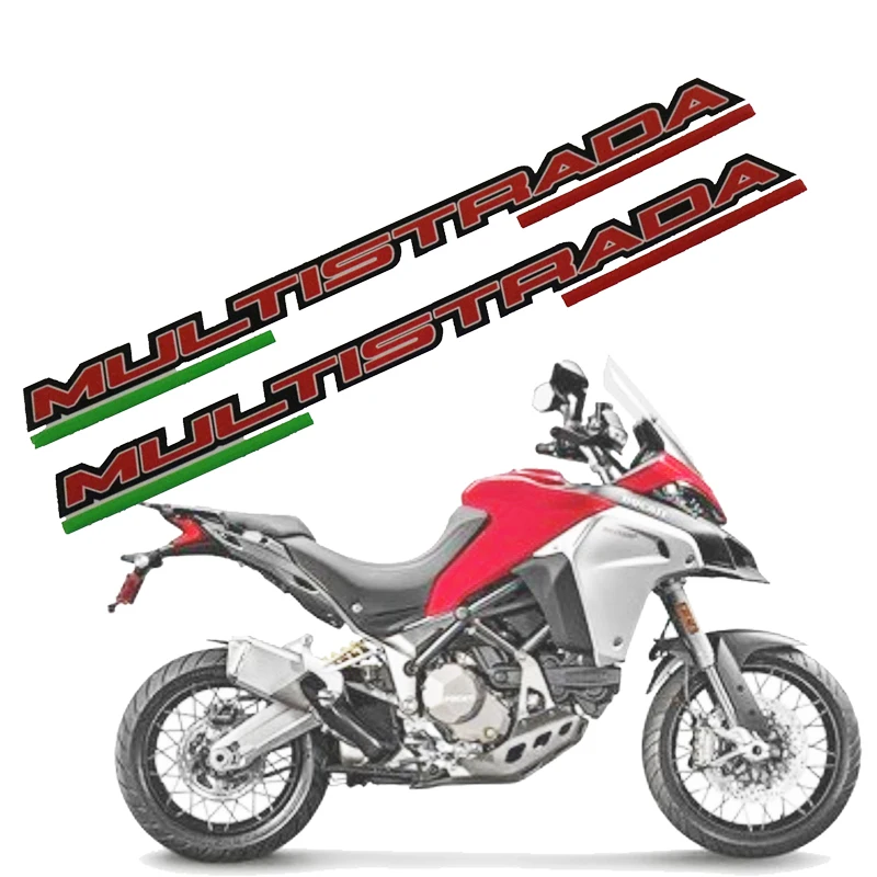 

950 S 1260 1200 For Ducati Multistrada Grand Tour D Air Pikes Peak Enouro logo side stickers Tank Pad Protector Fairing Emblem