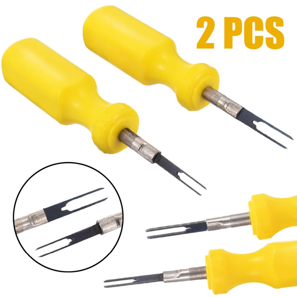 

2Pcs/set 3mm+2mm Car Wiring Connector Pin Release Extractor Puller Auto Terminal Removal Handle Tool For Audi