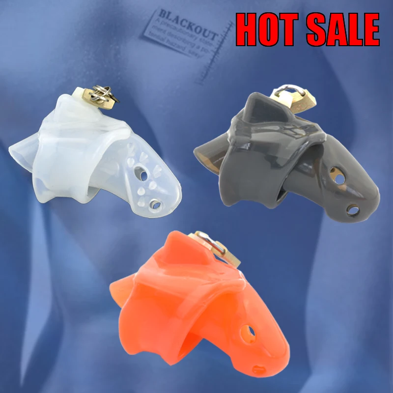 BLACKOUT Male Belt Soft Medical Silicone Chastity Device With Spikes Cock Cage Fixed Penis Ring Sex Toy BDSM A140