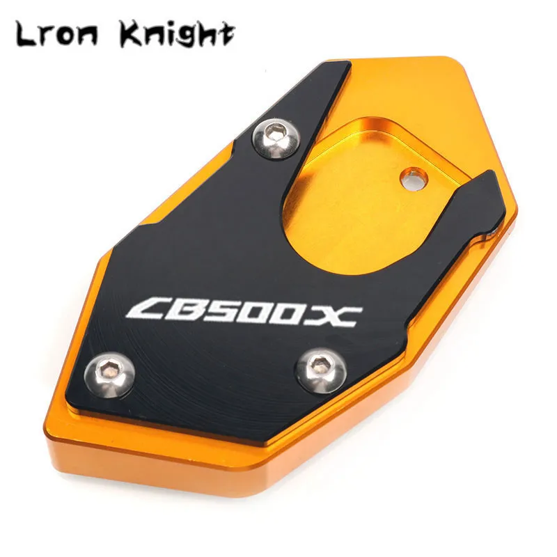 For HONDA CB500X CB500F CB 500X CB 500F CB500 X / F Motorcycle CNC Kickstand Foot Side Stand Extension Pad Support Plate Enlarge