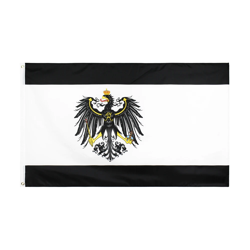 FLAGHUB 60X90 90X150cm Germany Prussian German Banner Prussia Flag For Decoration