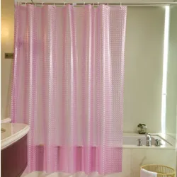 3D waterproof mold-proof bathroom curtain manufacturer wholesale bathroom curtain no odor bath curtain