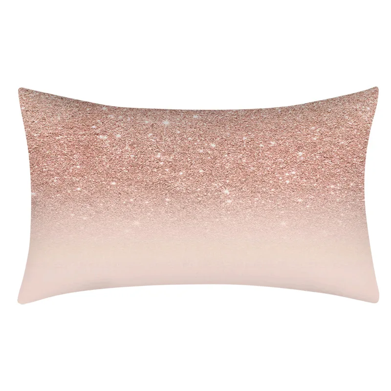 Christmas Decor Cover 30x50 Rose Gold Pillowcase Sofa Cushions Home Car New Year 2021 Christmas Decoration for Living Room Decor