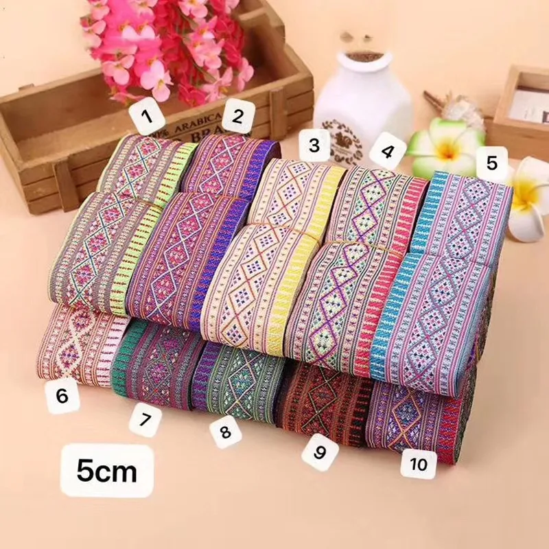 

5cm ethnic style folk style nation style jacquard ribbon,jacquard webbing,garment ribbon,shoes ribbon,bag ribbon,QC05009M