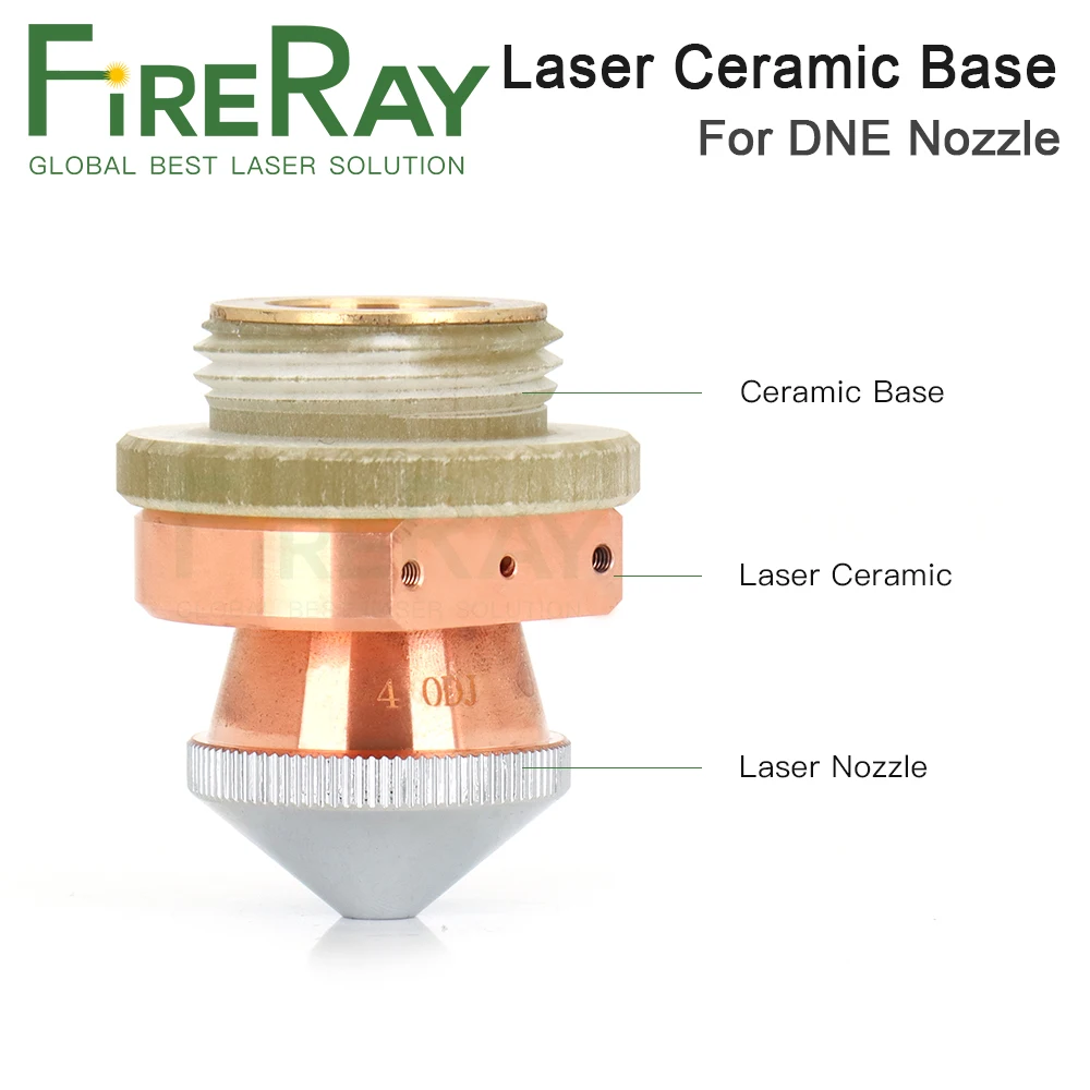FireRay D26.6mm H14.5mm Laser Ceramic Base Part Imported DNE Insulation Ring Laser Head Ceramic Body for OEM DNE Laser Nozzle
