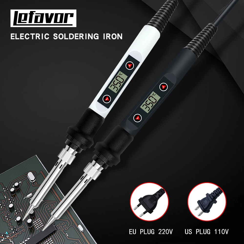 Electric soldering iron 80W LCD Digital Display Adjustable temperature soldering iron tips 220V/110V Welding solder tools