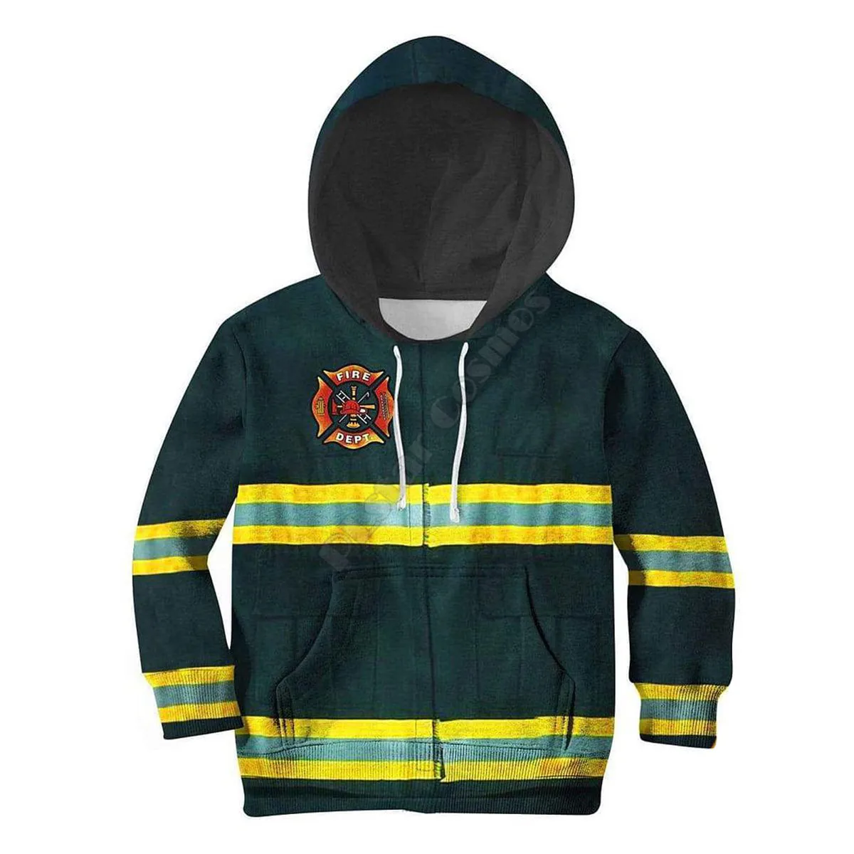 Firefighter Hoodies T-shirt 3D Printed Kids Sweatshirt Jacket T Shirts Boy Girl Funny Animal Cosplay Costumes 01