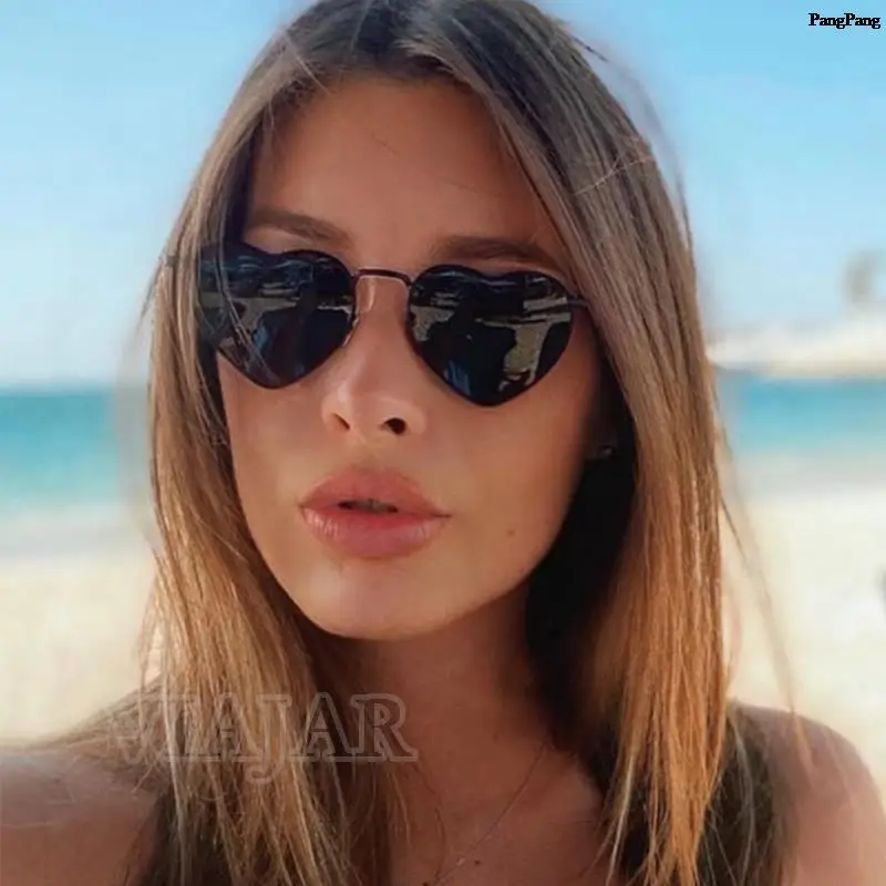 2024 Love Heart Sunglasses Women Fashion Punk Design Vintage Woman's Polarized Sun glasses Men Shades UV400 Protection lentes