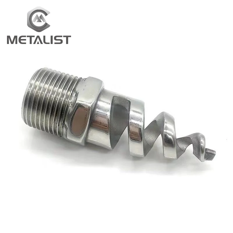 METALIST DN8-DN25 316L Spiral Jet Nozzle,Industrial Spray Dust Remove Nozzle, Full Cone Spiral Nozzle for Garden