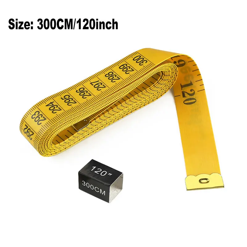 300CM/120inch Soft Measuring Tape 3M Length Multifunction PVC Durable Office School Student Stationery Measurement Ruler Tool