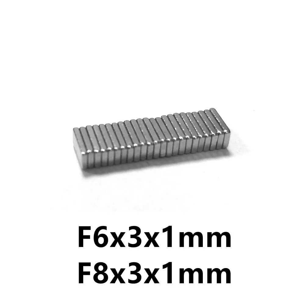 Ímã 10 50 100 argolas 6*3*1 8*3*1 n35 ndfeb ímã 6x3x1 8x3x1 alto-falantes ímãs de neodímio