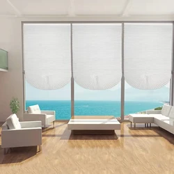 Pleated Window Shade Adhesive Blinds Light Blocking Fabric Shade Half blackout  For Window Door Zebra Roman Curtain Temporary