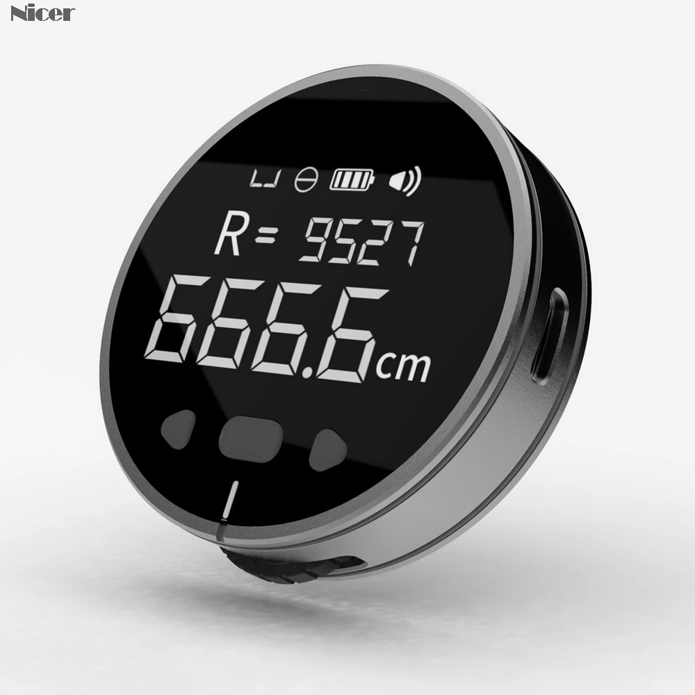 

8 In 1 Digital Electronic Ruler Distance Meter 99M Portable Multifunctional Rangefinder Arc Curve Volume Measuring Tools