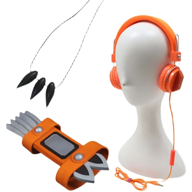 

Anime SHAMAN KING Yoh Asakura Cosplay Earphone Headphone Necklace Hand Armor Weapon Accessories Headwear Cosplay Costume Props