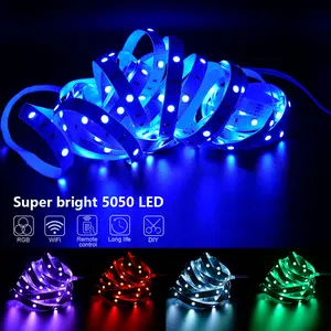 LED strip lights RGB 3535, 5V 1m-30m, 16 million colors, RGB, synchronization of LED strip lighting music, color change to party at home 12 Main Color Lamp Sales - №5