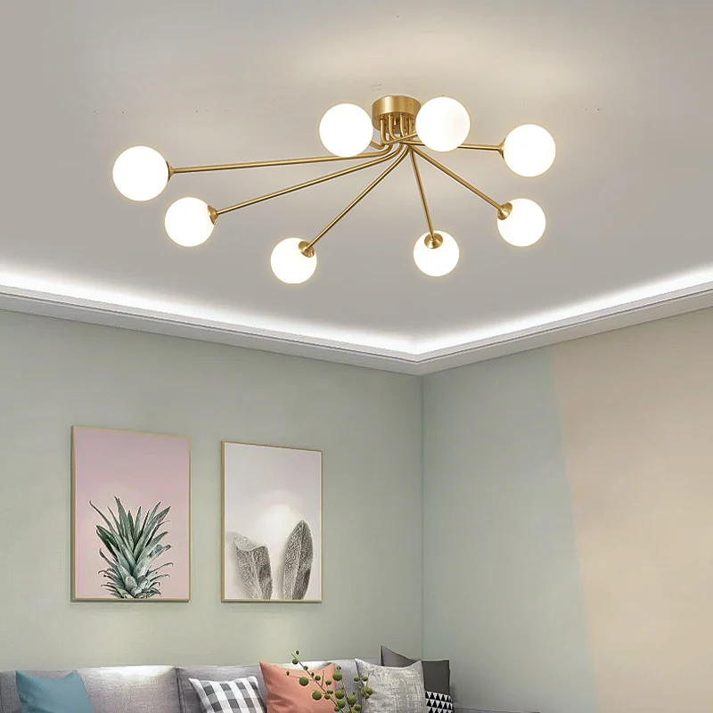 Imagem -02 - Nordic Minimalista Lustre Bolha Luz Led g9 Brilho Quarto Luxo Designer Iluminação Sala de Estar Quarto Jantar Iluminação