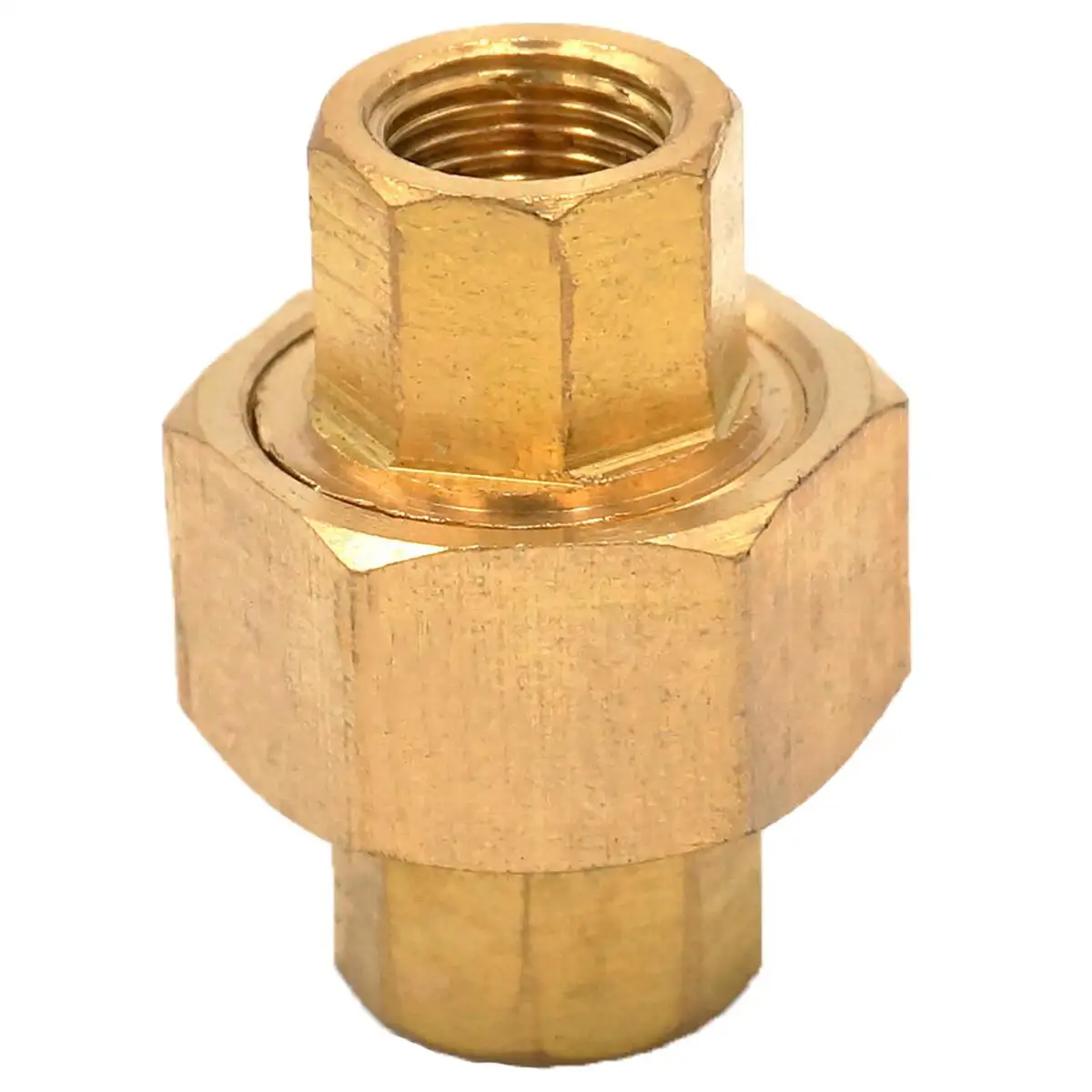 

1/8" BSP Female Brass Pipe Union Connector Coupling Plumbing Fittings Water Air Fuel oil