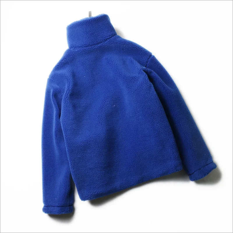 The new winter 2020 thickening easy han edition blue lambs wool coat blue teddy coat