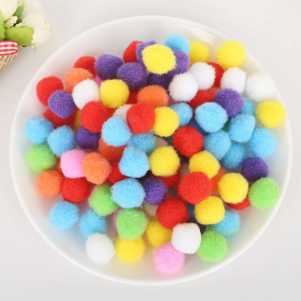 Pompoms 10mm 15mm 20mm 25mm 30mm Mini Soft Pompones Fluffy Plush Crafts DIY Pom Poms Ball Furball Home Decor Sewing Supplies