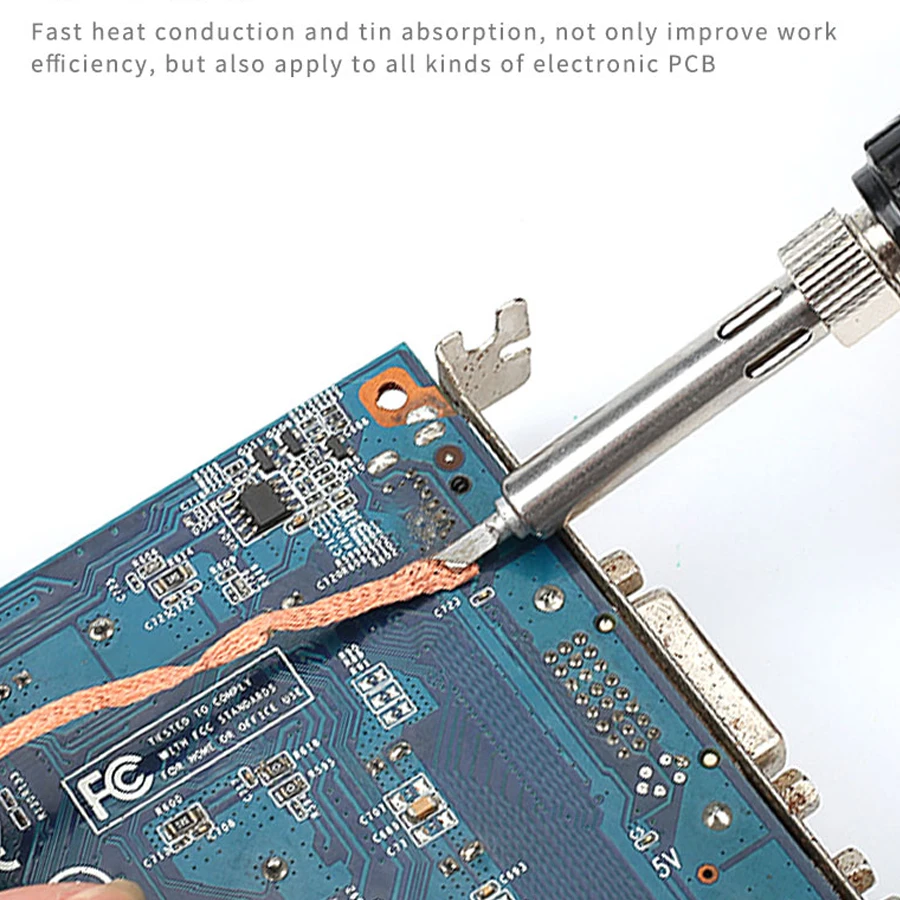 Mechanic Solder Wick Desoldering Wire BGA Desoldering Solder Wire Tin Absorbtion Line For PCB Board Solder Clean Tool