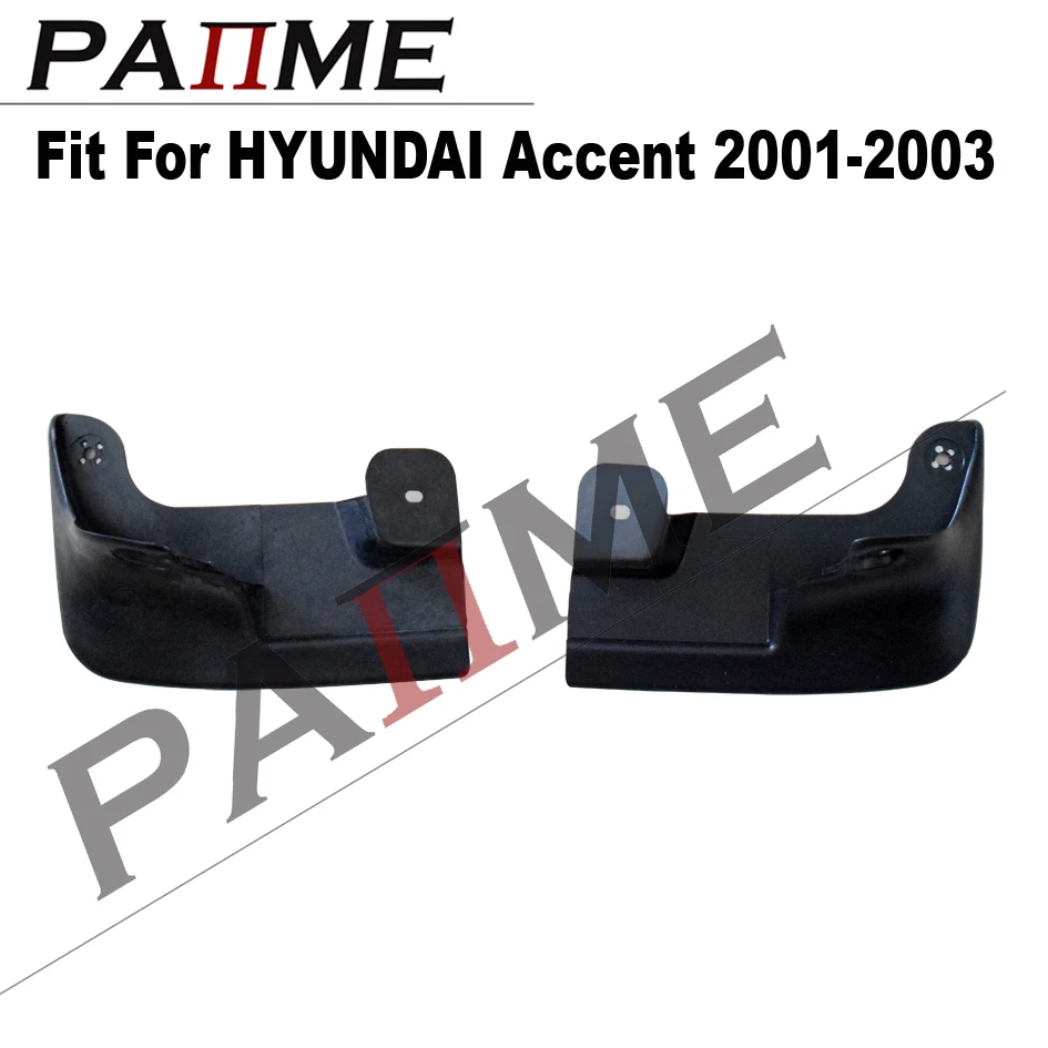 Car Automotive MudFlaps For Hyundai Accent 2001-2003 25000 4pcs/Set Molded Splash Guards Front Rear Mud Flap Mudguard YC101228