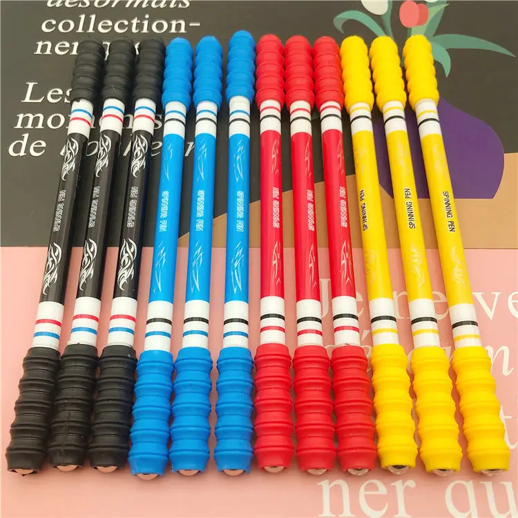 Funny Rotating Pen Spinning Gaming Pen for Kids Students Writing Toy Pens Ballpoint Pen Cute Stationery School Finger Supplies