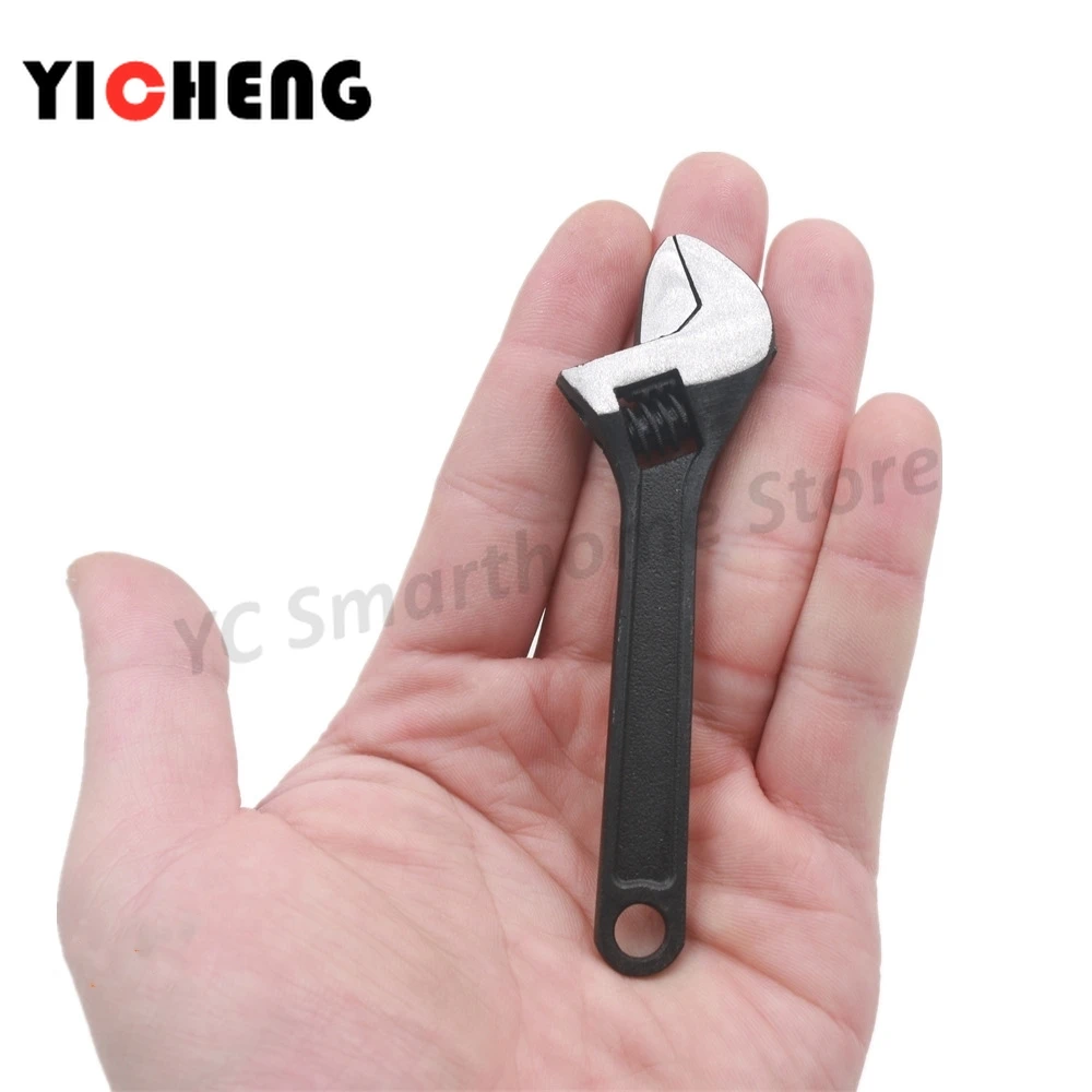 

1 Pcs Steel/2.5/4-Inch Monkey Wrench Mini Open-end Wrench Mini Tool Shifting Spanner