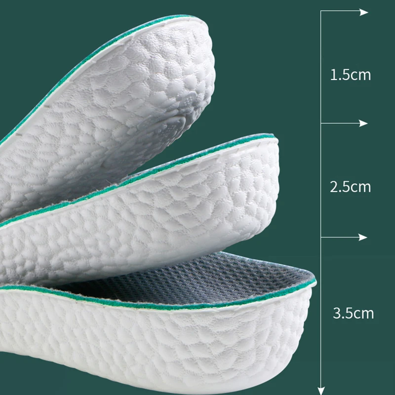 קשת תמיכה Invisiable להגדיל גובה רפידות גברים נשים אור משקל רך אלסטי מעלית נעלי רפידות 1.5/2.5/3.5 CM להעצים מעלית